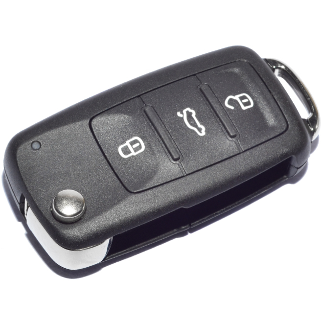 OEM Flip Key Remote for Volkswagen VW 3 button Remote Golf, Jetta, Touran 5K0959753AJ/ AG