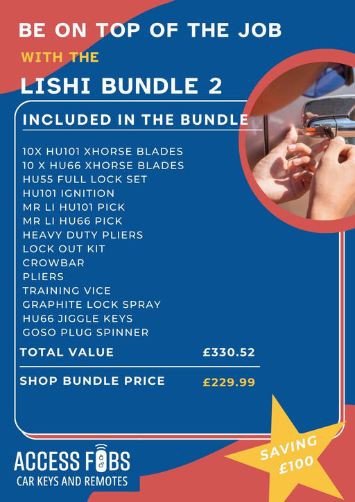 Auto Locksmith Bundle 2 - Mobile Locksmith Essentials - 14 pieces - Entry Tools