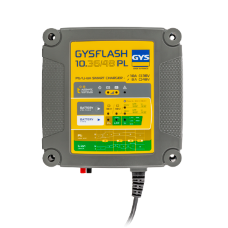 GYSFLASH 10.36/48 PL Smart Battery Charger – 36V / 48V Lead Acid & Lithium