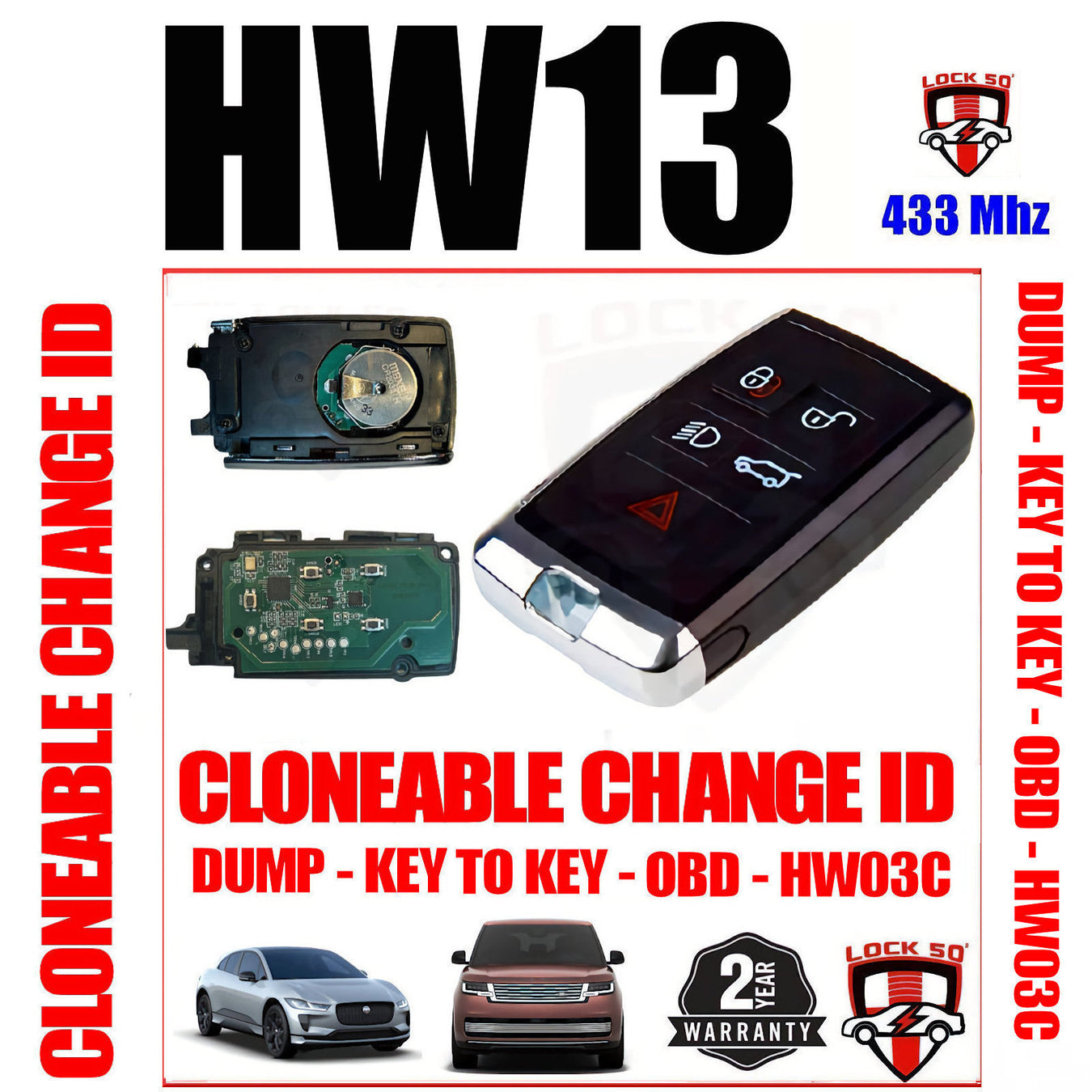 Lock50 Programming Tools & Keys