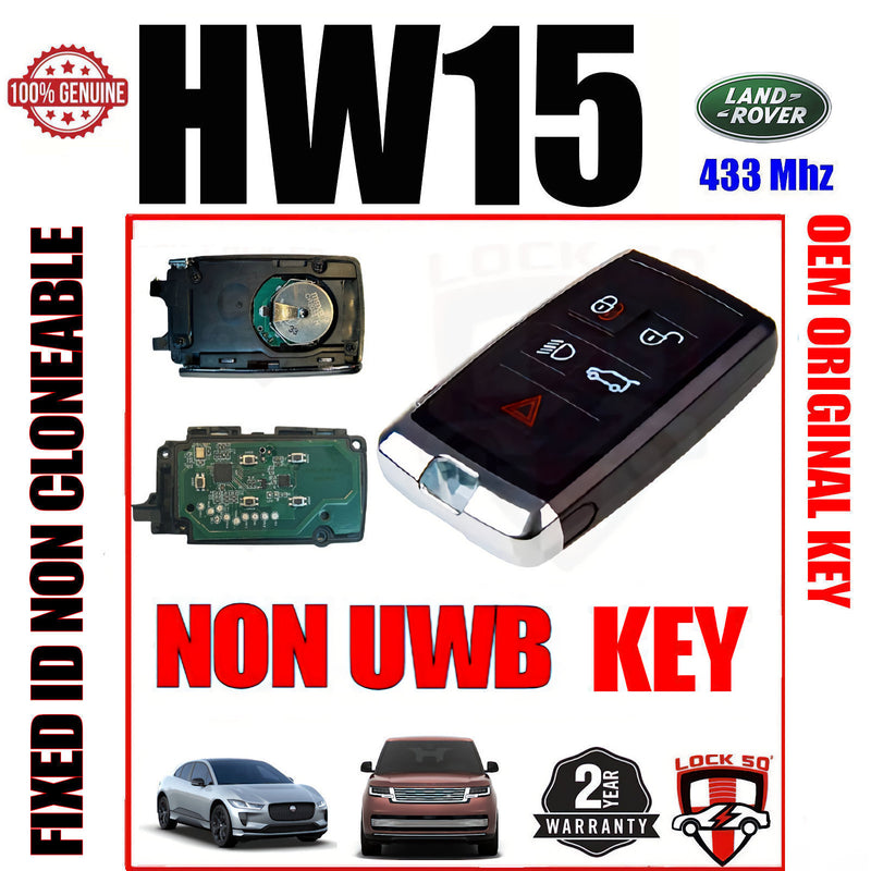 Lock50 HW15 JLR OEM Key – PSFOB Non-PEPS NCF29A1 (2017–2024) - Programming Tools