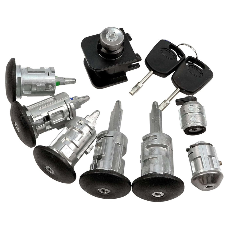 Full Lock Set Ignition Barrel Door Locks Fuel Bonnet and 2 Keys for Ford Transit Connect - Full Lock Kit