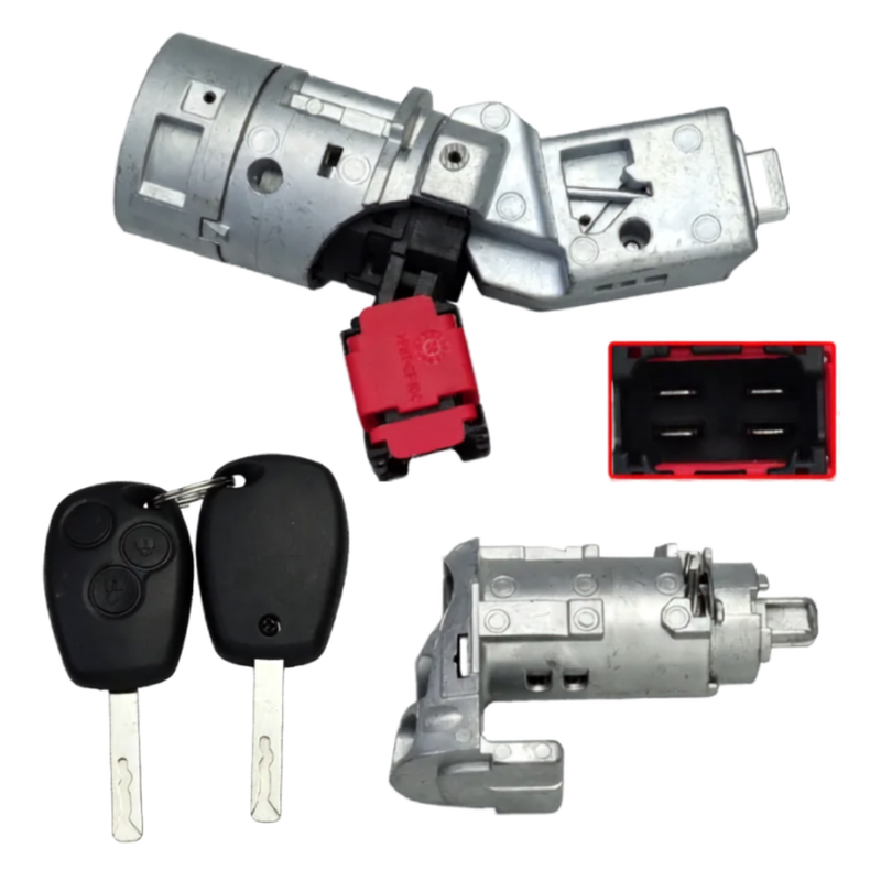 Full Lock Set Ignition Barrel, Door Lock and Keys for Renault Vauxhall models