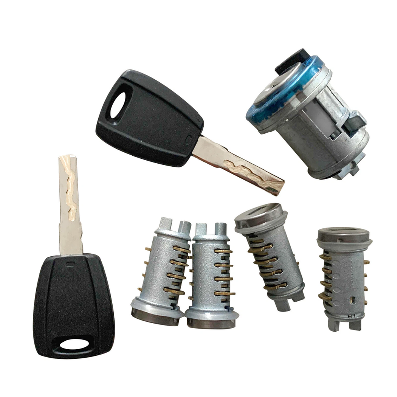 Full Lock Set Ignition Door Lock Barrel and Keys for Fiat Fiat Panda 500 Doblo Punto Alfa