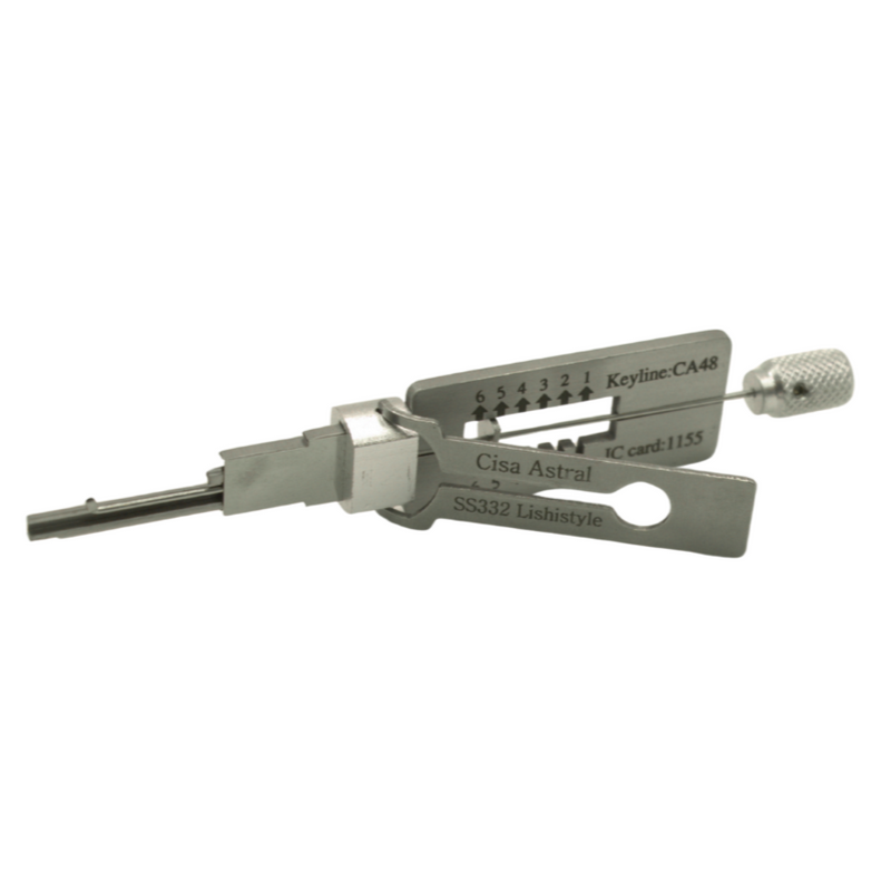 Original Lishi Style Cisa Astra SS332 2in1 Residential Pick/Decoder - Entry Tools