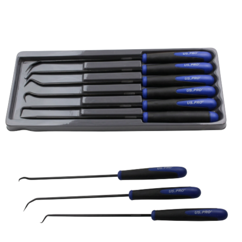 US PRO 6pc Long Reach Pick & Hook Set (5037)