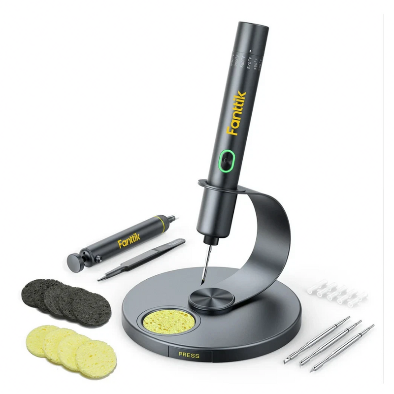 Fanttik T1 MAX Cordless Precision Soldering Iron Kit – 4 C210 Tips