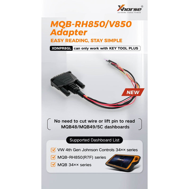 Xhorse XDNPR8GL MQB-RH850/V850 Adapter (Key Tool Plus)