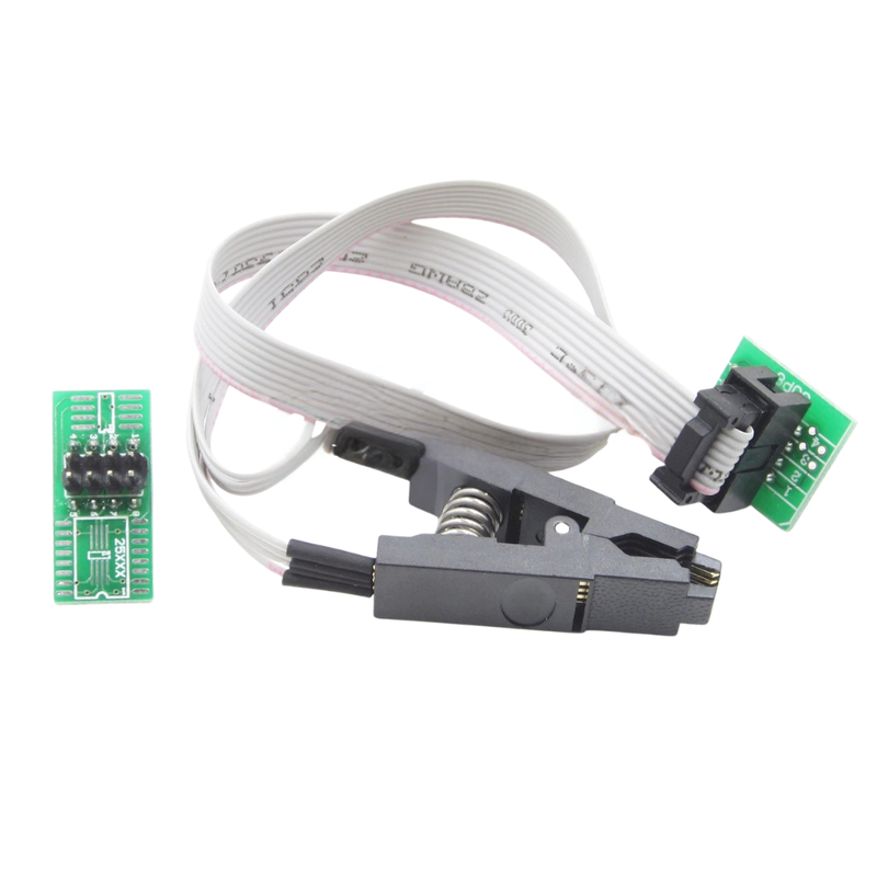 SOIC8/SOP8 Test Clip + 2 Adapters – In-Circuit EEPROM Programmer