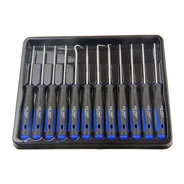 US PRO 12pc Precision Screwdriver Set with Hooks Torx Flat Slotted