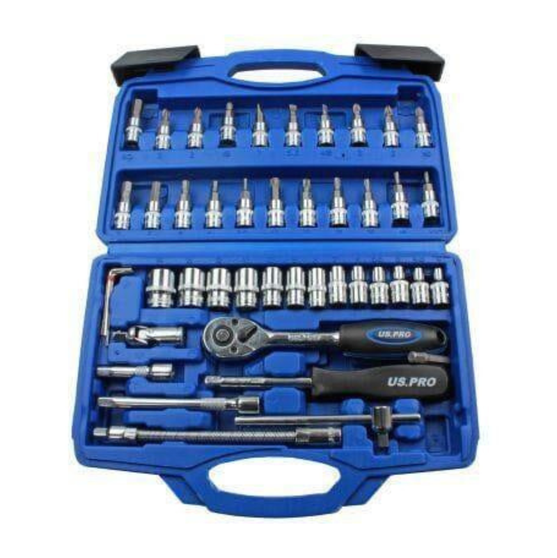 US PRO 46 Piece 1/4" DR Metric Socket & Bit Set (1387)