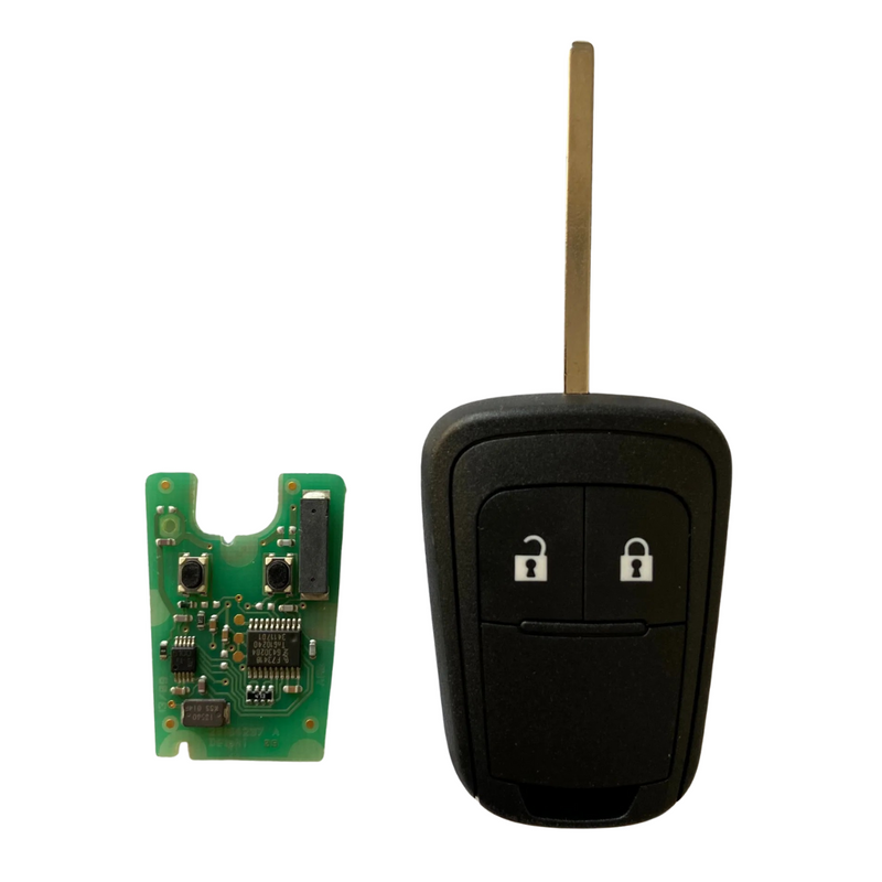 OEM Remote Key for Vauxhall Meriva Corsa D 2 Button (2014-2017) - Remote