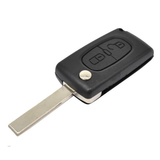 Flip Key Remote Case for Peugeot Citroen with HU83 blade (2 button) - Key Cases
