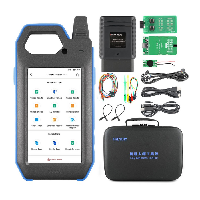 BUNDLE: Key Masters Tool Kit: KEYDIY KD-MAX Key Programmer - KD- Mate - KD Prog Mini - C2 Adapter