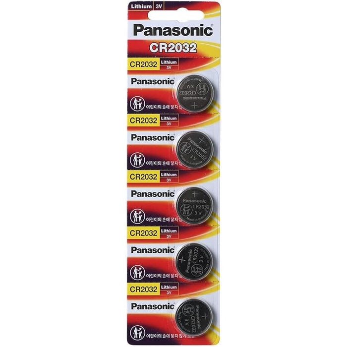 Panasonic CR2450 3v Lithium Batteries 5 Pack