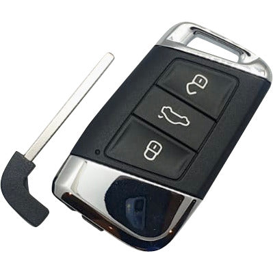 Smart Key Remote Case compatible with VW Seat Skoda 3 button HU162
