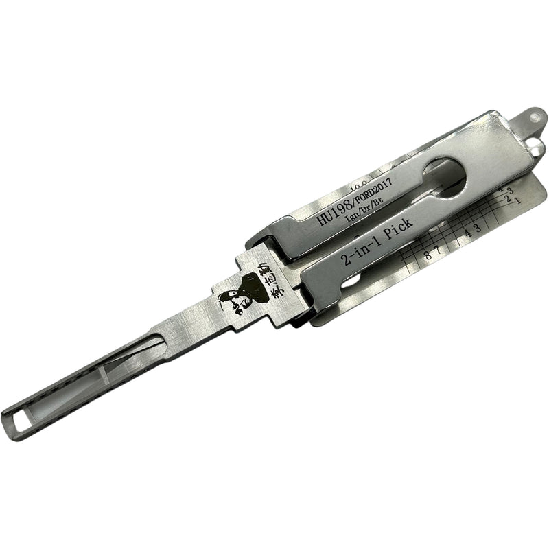 Original Mr Li Ford 2017 HU198 Internal Cut 2in1 Pick/Decoder (For Ford) - Entry Tools