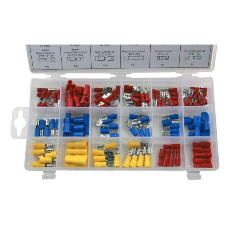 Resolut 120PC Assorted Insulated Crimp Terminals (2980)