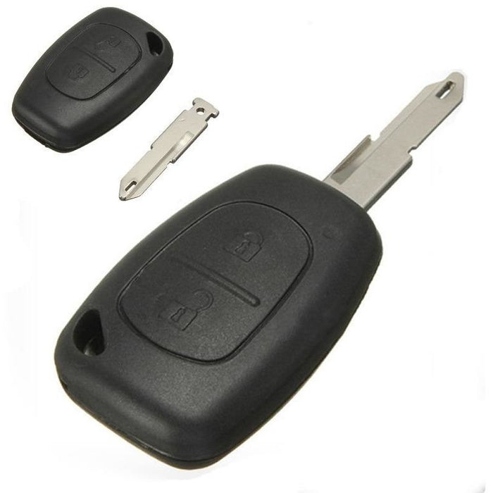 Bladed Remote Key for Vauxhall Renault Nissan 2 Button Remote Key Fob
