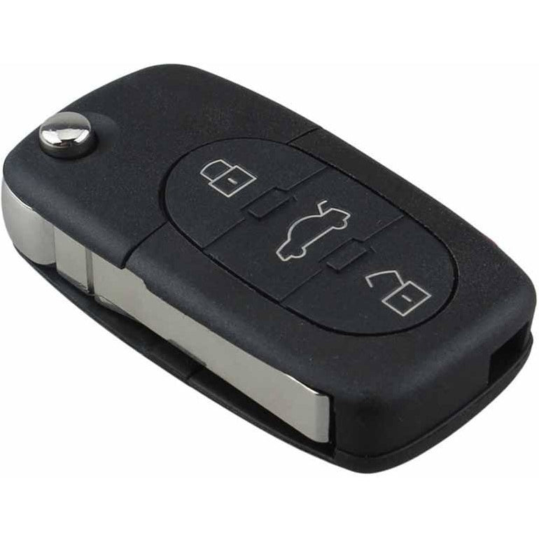 Flip Key Remote for Audi A3 A4 A6 A8 RS4 3 Button 4D0837231A - Remote