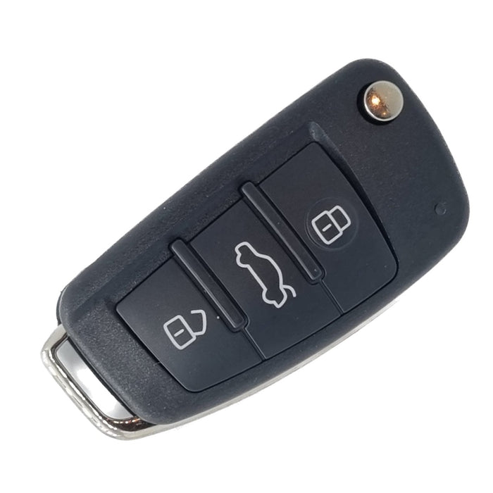 Flip Key Remote for Audi A1 Q3 S1  3 buttons with ID48 chip  HLO DE 8X0 837220D