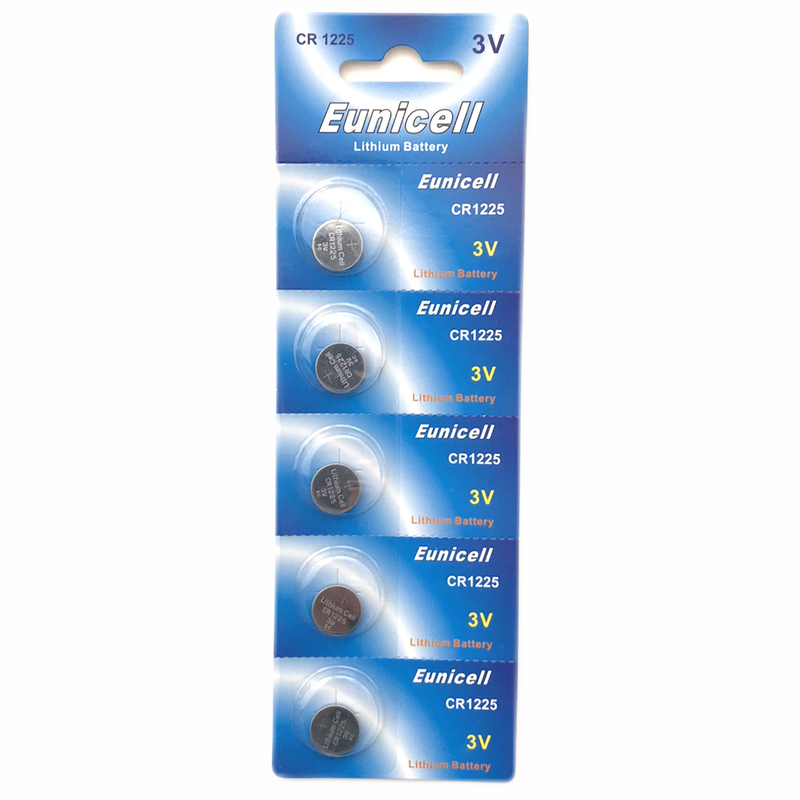 Eunicell CR1225 3v Lithium Batteries 5 Pack - Battery