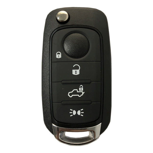 Flip Key Remote for Fiat 500X Tipo Egea Ducato 4 Button (ID4A) - Remote