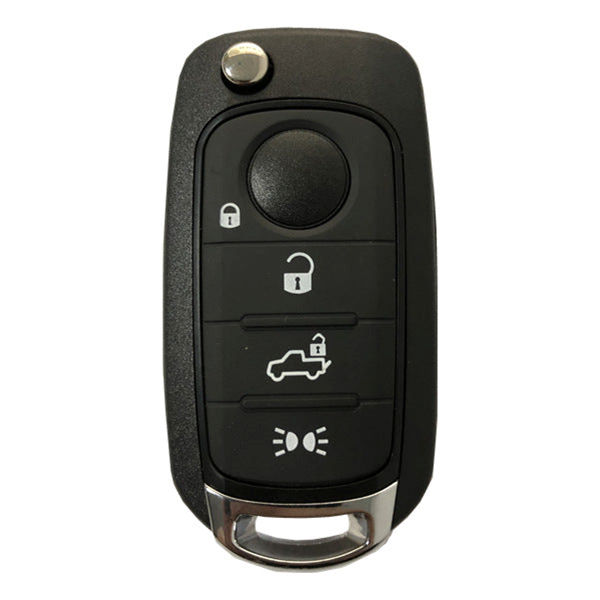 Flip Key Remote for Fiat 500X Tipo Egea - 4 Button Hitag 4A 128Bit AES