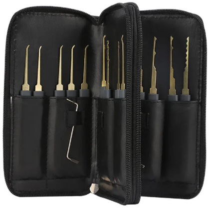 GOSO 24 Piece Lock Picking Set in Leather Case -  24 Pieces