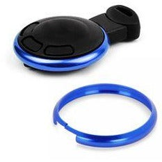 Blue Aluminium Trim Ring for BMW Mini Clubman Coupe Key Remote Fob - Accessories