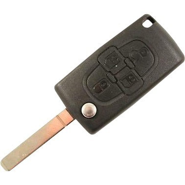 Flip Key Remote for Citroen/ Peugeot 4 button ID46 - Remote