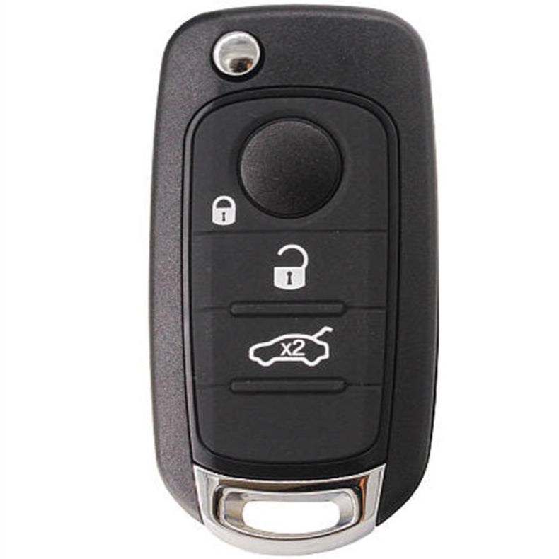 Flip Key Remote for Fiat 500X Tipo Egea 3 button 2015 + Megamos (MQB48) - Remote