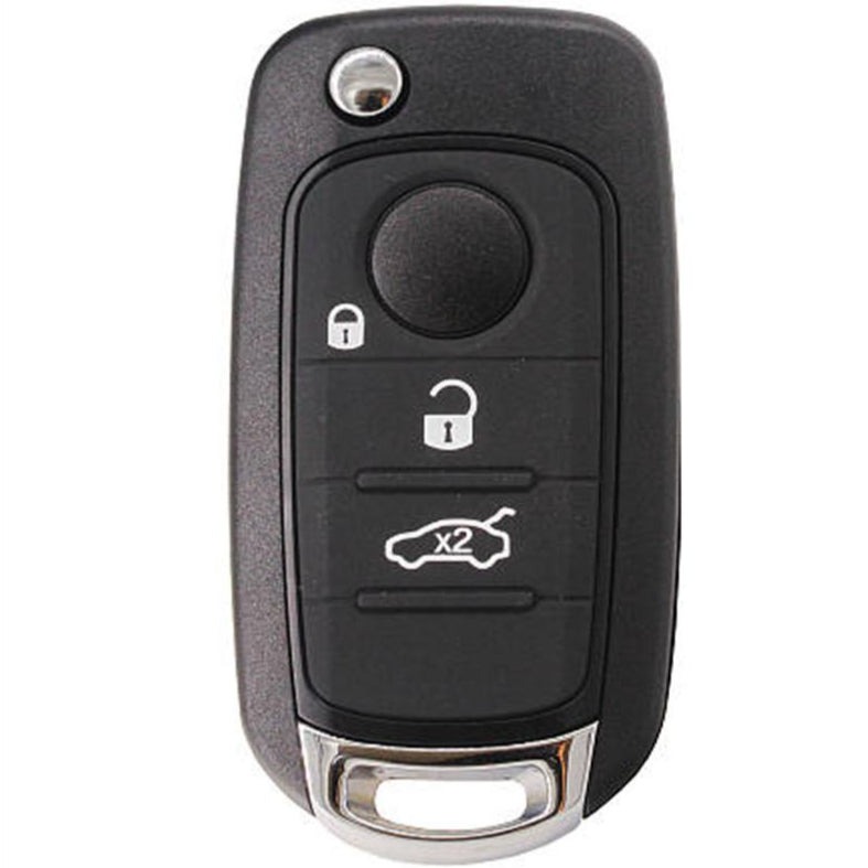 Flip Key Remote for Fiat 500X Tipo Egea Ducato 3 Button (ID4A) - Remote