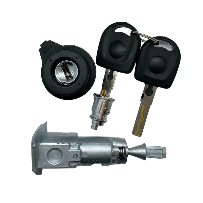 Full Lock Kit for VW MK6 Ignition Door Boot Lock Cylinders and Key - Full Lock Kit