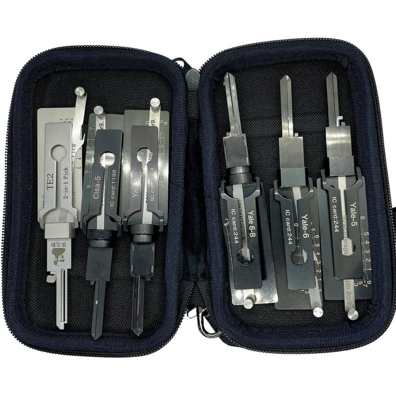 Original Mr Li Residential Picks and Decoder Set - 6 pieces YALE TE2 CISA LP - Tool
