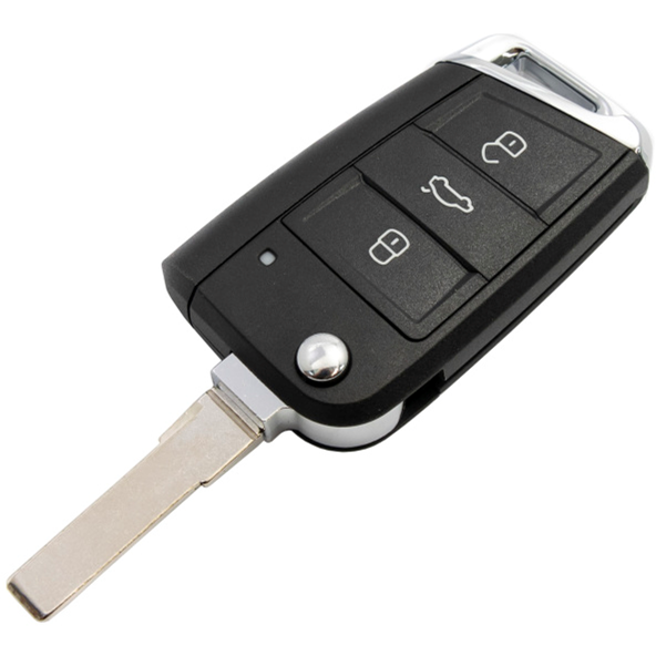 MQB Remote Case with HU66 Blade (Chrome) - Key Cases