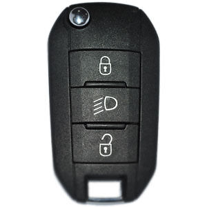 OEM Flip Key Remote for Peugeot 308, 3008, 508, Expert 2013-2017 3 button