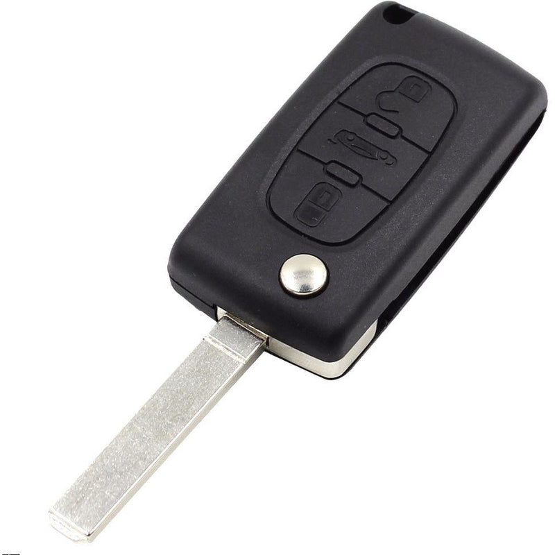Flip Key Remote Case for Peugeot Citroen with HU83 blade - Key Cases
