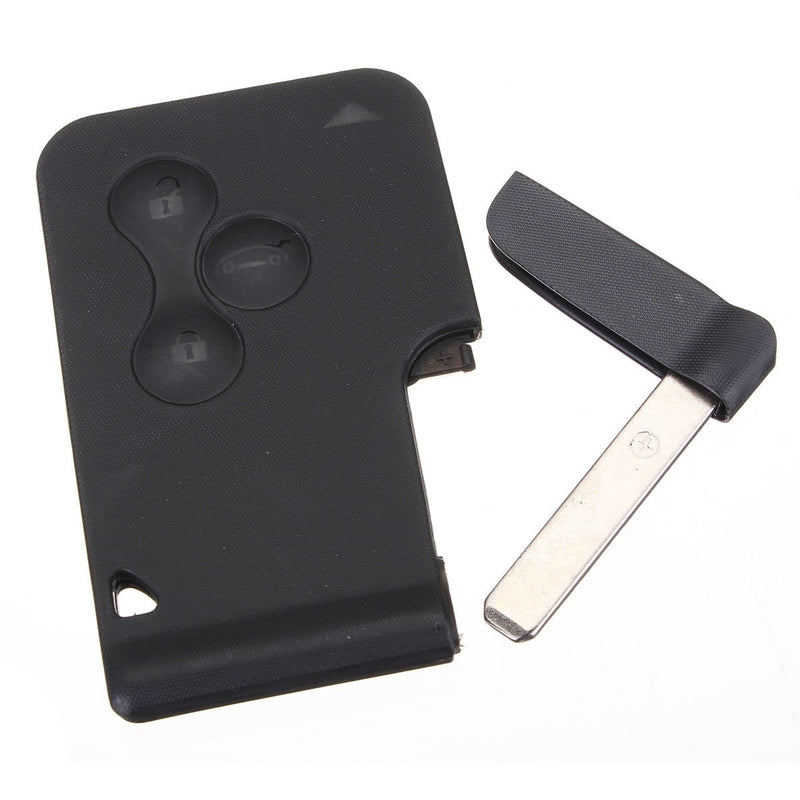 Remote Key Card Case with Emergency Blade for Renault Clio Megane Scenic Grand Scenic 3 Button - Key Cases