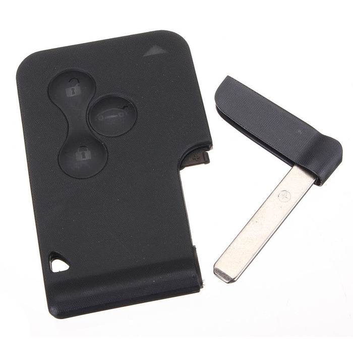 Remote Key Card Case with Emergency Blade for Renault Clio Megane Scenic Grand Scenic 3 Button